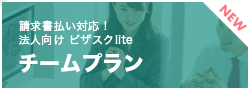 請求書払い対応！法人向けビザスクlite チームプラン